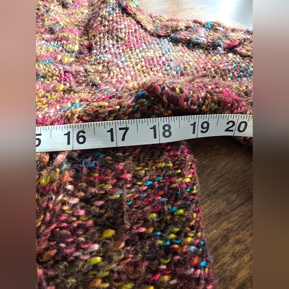 Talbots Wool Blend Brown Multi Button Cardigan Me… - image 4